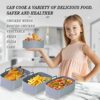 ZARYN Silicone Reusable Air Fryer Liner - Food Safe Easy Cleaning, Suitable for Most Fryers - Heat Resistant Reusable for Microwave Oven - Pack o