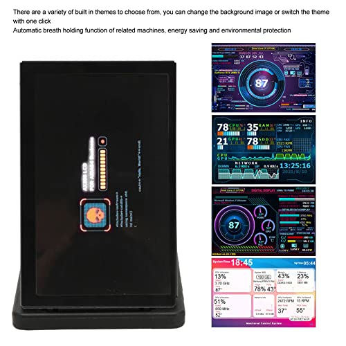 Bewinner Computer Temp Monitor, 5 Inch IPS USB Mini Screen, PC Sensor Panel Display, AIDA64 PC CPU RAM HDD Data Monitor for RPi for Linux for Win