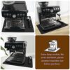 USEAMIE Coffee Maker Mat, Silicone Base Under Coffee Machine with Lip, Automatic and Semi-Automatic Coffee Machines Espresso Accessory, Multifunc