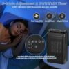 Augot Remote Control Space Heater, 60° Oscillating Heater PTC Ceramic Electric Heater for Home with Thermostat, 2/4/6/8/1012H Timer, Overheating