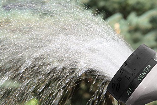 NO Leak Garden Hose Nozzle Spray Gun Heavy Duty, Metal Water Sprayer for Powerful Watering and Misting - 8 Pattern Spraying for Cleaning, Car Was