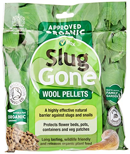 Vitax 5SLG1 1L Slug Gone Natural Wool Barrier Pellets