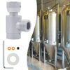 CDIYTOOL Soda Stream Adapter, W21.8-14 to TR21-4 Aquarium Cylinder Refill Soda Stream Adapter with Accessories, Refill Soda Stream Converter for