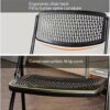WALNUT Folding Chair Meeting Chair Office Chair Meeting Room Chair Training Chair Home Backrest Chair Computer Chair Meeting Chair (Color : White