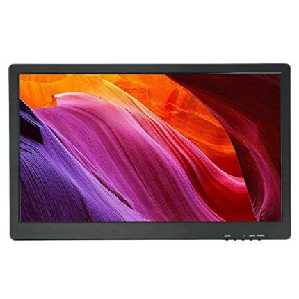 21.5in Full HD LED Monitor, 1920 X 1080 16:9 Color Computer Monitor, Ultra Slim Screen Ultra Wide Viewing Angles, VGA AV BNC USB DC Ports, Built