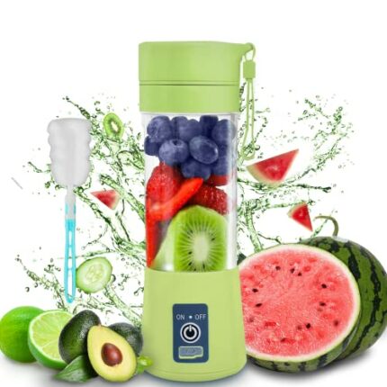 Portable Blender-13Oz Smoothie Blender, Blender Bottle for Shakes and Smoothies,Upgrade The 6-Blade Mini Blender with USB Interface, Portable Ble