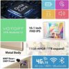 YOTOPT U10 Tablet 10 Inch 4G lte and WiFi, Android 12.0 Octa-Core Tablet, 11GB RAM, 64GB ROM(1 TB Expandable), FHD smart screen, 5MP+8MP, With Ke