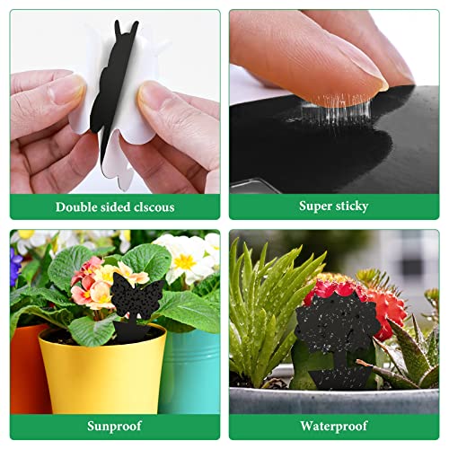 24pcs Fruit Fly Trap, Sticky Fruit Fly and Fungus Gnat Trap, Dual-Sided Fruit Fly Trap Bug Catcher for Protect Plants and Control Indoor Plant Bu
