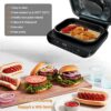 100PCS Unbleached Air Fryer Parchment Paper, 7.7'x11.7' Nonstick Air Fryer Liners for Ninja Foodi XL Smart FG551 6-in-1 Indoor Grill