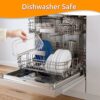 3-Layer Square Air Fryer Rack Including 4 Heighten Feet and Clip,Square Air Fryer Accessories,Compatible with Ninja Speedi COSORI 5.5L Instant Vo
