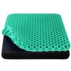 Gel Seat Cushion, Cooling Thick Big Breathable Honeycomb Design Absorbs Pressure Points Seat Cushion with Non-Slip Cover for Office Chair Home Ca