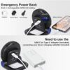 AGM Rechargeable Outdoor Work Light, 4 Lighting Modes Portable Floodlight w/ Magnetic Back, 5200mAh Battery Life, for Camping, Fishing, Power Cut