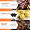 Square Air Fryer Accessories, Set of 10 Fit for COSORI 5.5L 6.4L, Instant Vortex Plus 5.7L & Other Larger Capacity Air Fryers, Including Cake Piz
