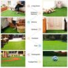 Atyhao Artificial Grass Plastic Rug Grass Indoor Outdoor Green Synthetic Lawn Micro Ornament Landscape Decoration (Size: 30 cm x 30 cm)