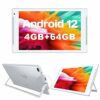 10 inch Tablet Android Tablets with Stand, 4GB RAM 64GB ROM (512GB Expandable Storage),6000mAh Battery, HD IPS Screen, 2.0MP Front+8.0MP Rear Cam