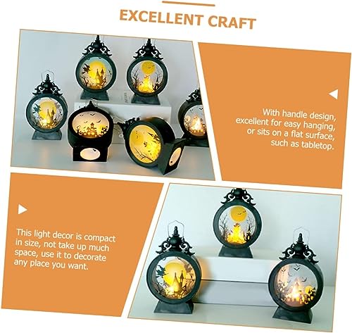 Pumpkin Lantern Lights for Kids Handheld,Lanterns with LED Candle Lights,Halloween Decoration Led Candle Flame,for Christmas, Halloween, Birthday