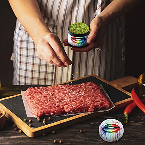 LIHAO 2 inch Grinder 4 Layer Zinc Alloy Spice Grinder - Rainbow Lip