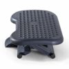 Footrest Adjustable Height Angle Tilting Platform Home Office Massage Foot Rest,Black