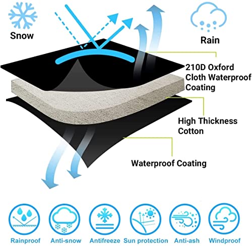 Outdoor Tap Covers for Winter, Reusable 1Pcs Large Outside Faucet Insulated Cover Socks for Freeze Protection Garden Hose Bibs Water Spigots Insu