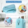 XLKJ 2 in 1 Mini Heat Sealer Machine Portable, Mini Portable Sealer for Food, Portable Sealing Machine for Snack Preservation and Food Storage