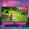 Z-Edge 32-inch Curved Gaming Monitor 16:9 QHD 2560x1440 165/144Hz 1ms Frameless LED Gaming Monitor, AMD Freesync Premium Display Port HDMI Built-