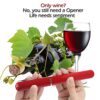 2-in-1 Air Pressure Wine Opener with Foil Cutter Wine Bottle Opener Easy-Open Air Pump Wine Opener Portable Travel Wine Corkscrew Handheld Wine C