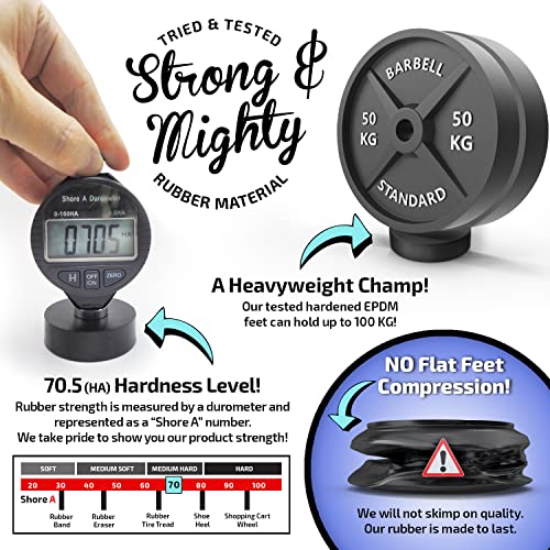 The Garden Gecko Invisible Pot feet for outdoor plant pots and flowers solid rubber pot risers with enhanced non-slip surface grip | 20 PACK.