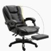 Gaming Chair Lying Massage Lifting Rotatable Armchair Footrest Office Adjustable Swivel Leather Executive Massage Chair