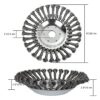 8'' Grass Trimmer Cutter Head For Garden Lawn Mower, Cone Steel Wire Wheel Garden Weed Brush, Sharp, Highly Efficient, Strimmer Wire Brush Head W