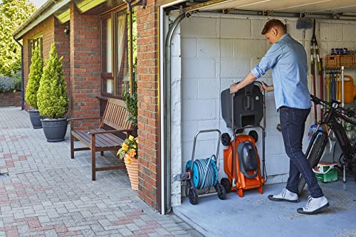 Flymo 36V EasiStore 380R Cordless Lawnmower – Without Power For All Battery and Charger, 38cm Cutting Width, Striped Lawn Finish, Close Edge Cutt