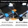 Gel Seat Cushion, Cooling Thick Big Breathable Honeycomb Design Absorbs Pressure Points Seat Cushion with Non-Slip Cover for Office Chair Home Ca