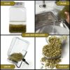 Belle Vous 6 Piece Seed Sprouter Kit - 4 Stainless Steel Sprouting Jar Lids & 2 Stands - Germinator Set for Wide Mouth Mason Canning Jars for Mak