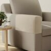 Zenna Home, Sand Pixel 2-Piece Stretch Furniture Arm Covers Armrest Protectors