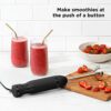 Chefman Immersion Blender, 800W Hand Blender with Stainless Steel Blades, Powerful Electric Ice Crushing, 2-speed Control Handheld Food Mixer, Pu