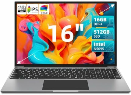 jumper Laptop, 16GB LPDDR4 512GB SSD, Intel Celeron N5095（2.9ghz）,1920x1200 FHD Screen (16:10), Dual-band Wi-Fi, 38000mWH Battery, Four Stereo Sp