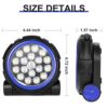 AGM Rechargeable Outdoor Work Light, 4 Lighting Modes Portable Floodlight w/ Magnetic Back, 5200mAh Battery Life, for Camping, Fishing, Power Cut