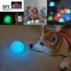YESIE 4pcs 3.8-Inch LED Pool Light, Rechargeable Floating Bath Lights with Remote Control, Lazy Spa Accessories, Pool Toys, Christmas Ball Orname
