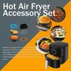 Air Fryer Accessories 5,5L Square, Air Fryer Accessories 5,5 Litre Xxl Utensils Mold Accessories Suitable for COSORI NINJA CECOTEC INNSKY PHILIPS