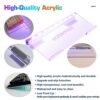 UCINNOVATE RGB Acrylic Computer Keyboard Stand, Mini LED Backlit Keyboard Stand Tray, 60% Gaming Keyboard USB Interface Titled Keyboard Stand for