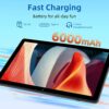 10 inch Tablet Android 12.0,6GB RAM 128GB ROM Expansion 1TB,AX WiFi,6000mAh Quick Charge,8MP+13MP Dual Camera,1280x800 IPS HD Glass Touchscreen,M