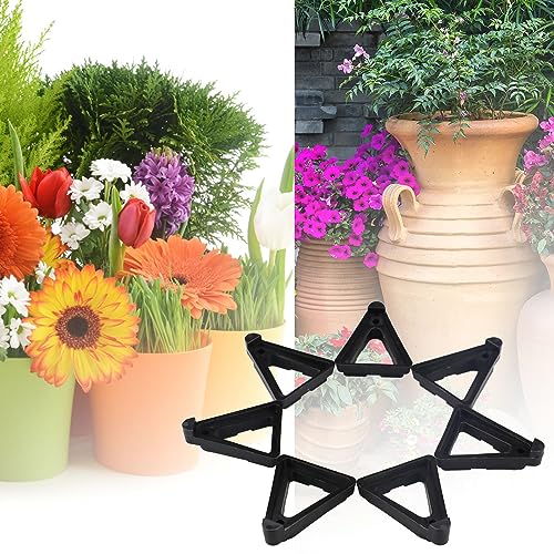 24 Pcs Pot Toes Plant Pot Feet Invisible Flower Pot Risers Potted Triangle Toes Potted Plant Stand for Indoor and Outdoor Pot Lifters Supports Pl