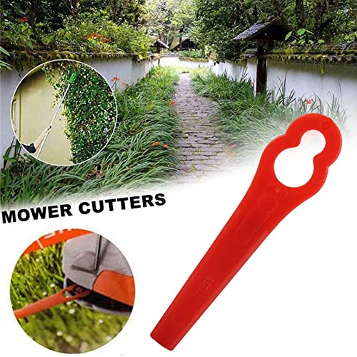 Machine Trimming Blades,100 Pieces Plastic Trimming Blades for FRT18A FRT18A1 Art 46155 FRT20A1 Home Garden Outdoor Mower Replacement Parts Acces