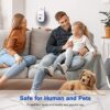 6 Packs Ultrasonic Pest Repeller, Electronic Pest Repellent Plug in Indoor Pest Control for Insect, Roach, Mice, Spider, Ant, Bug, Mosquito Repel