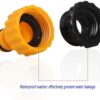 ZHIHUI Hose Connetor, Hose End Quick Connect fitting, Gardening Watering Car Washing Hose Quick Connector, 1/2" Hose Pipe Quick Connector + Fauce