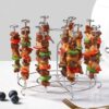 Skewer Stand, for Instant Pot 8 Qt Air Fryer Accssories, Stainless Steel Skewers Rack Holder Compatible with 8 Quart Pressure Cookers and for Nin