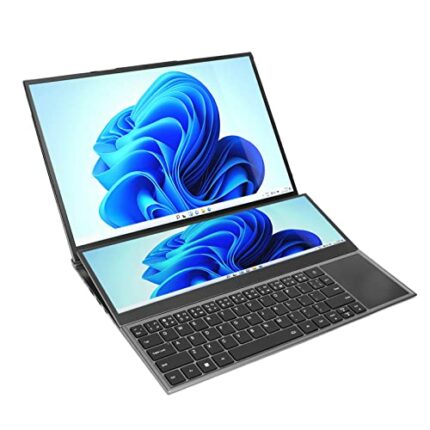Dual Screen Laptop, 8GB DDR4 RAM 16in 14in Dual Screen Laptop for Office (UK Plug)