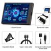 Sikai 3.5 inch Mini Screen PC Parts,IPS Screen/USB-c Port,PC Temperature Display AIDA64, Compatible with Windows System PC Sensor Panel Display C