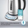 Smart Kettle by WeeKett - voice control with Amazon Alexa, Google & Siri, Variable Temperature Control, Keep Warm, Stainless Steel, BPA Free, Ene