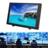 Aeun Capacitive Touch Display, Computer Monitor 10.1in Metal Easy To Use Menu Function Multi Interface Built in Speakers for DVRs