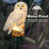 Apluskis Garden Ornaments Outdoor Owl Shape Light LED Solar Garden Light Owl Lawn Lamp Waterproof Solar Led Lights Outdoor Yard Garden Creative S